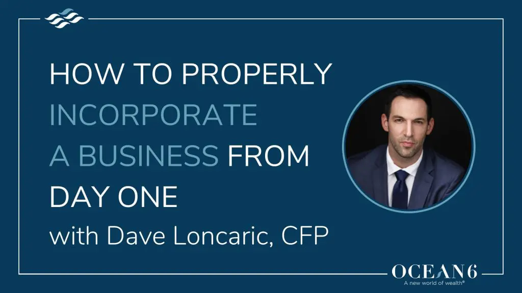 Blog thumbnail with advisor headshot - how to properly incorporate a business from day 1