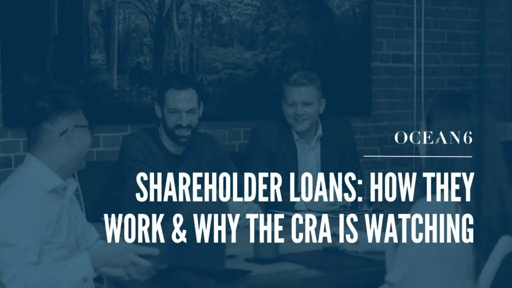 Business owner reviewing finances and shareholder loan tax planning in Canada