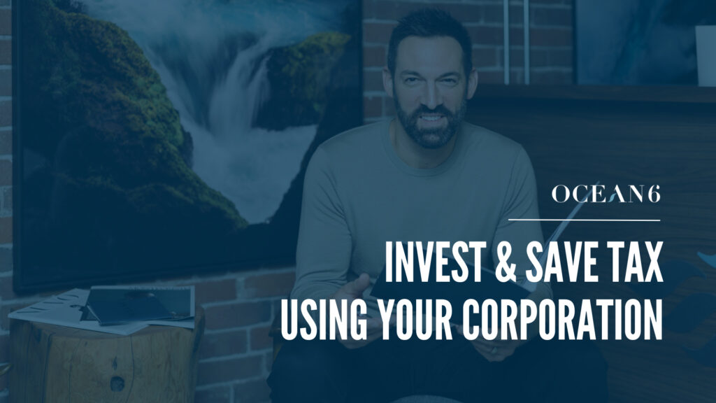 Financial advisor sitting down and smiling while holding a folder. A blog about how to invest and save tax using your corporation