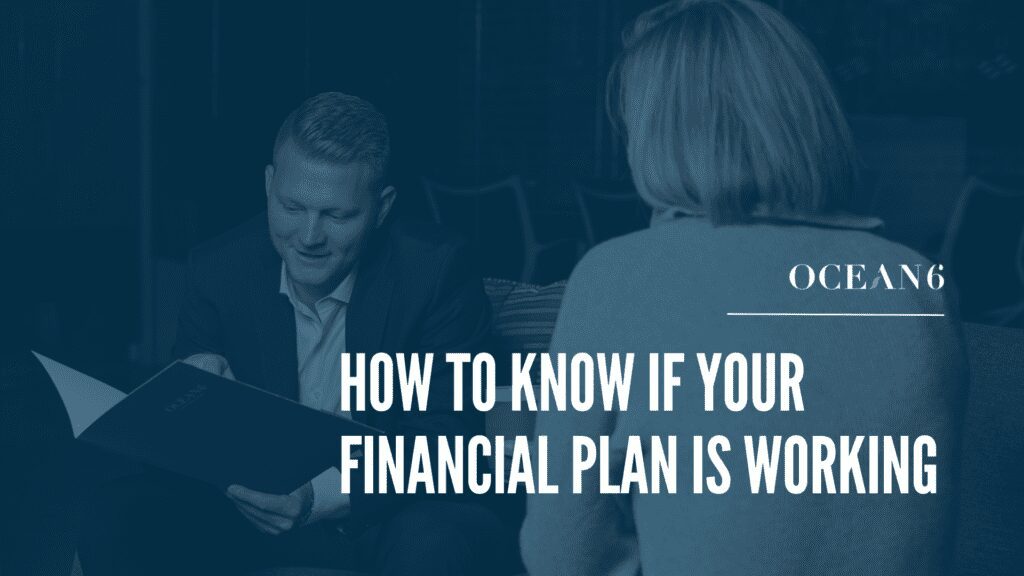 Business owner reviewing financial plan and goals at desk