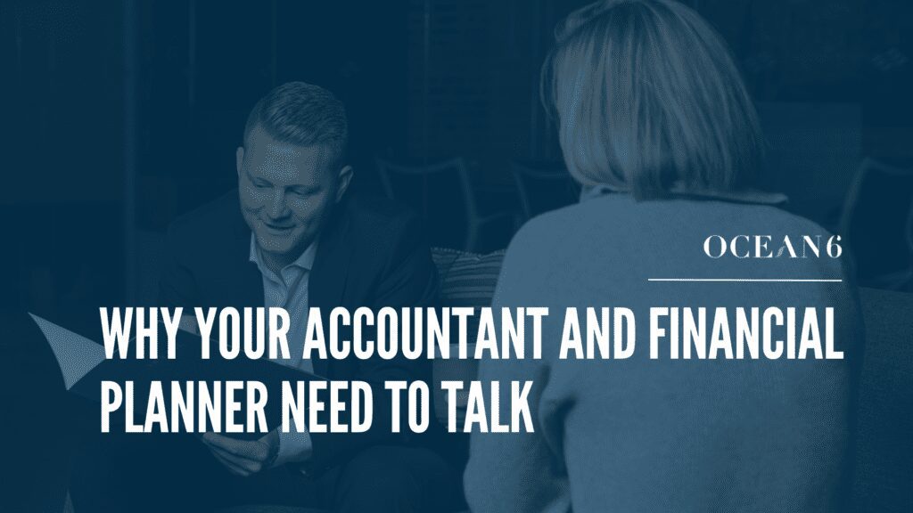 Business owner meeting with accountant and financial planner discussing integrated financial strategy