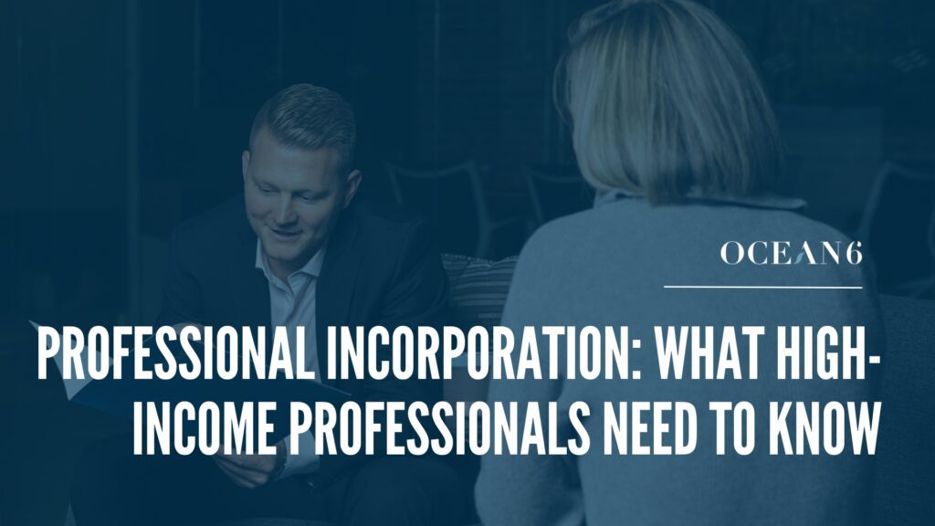 Professional reviewing corporate tax strategy and incorporation structure in Canada